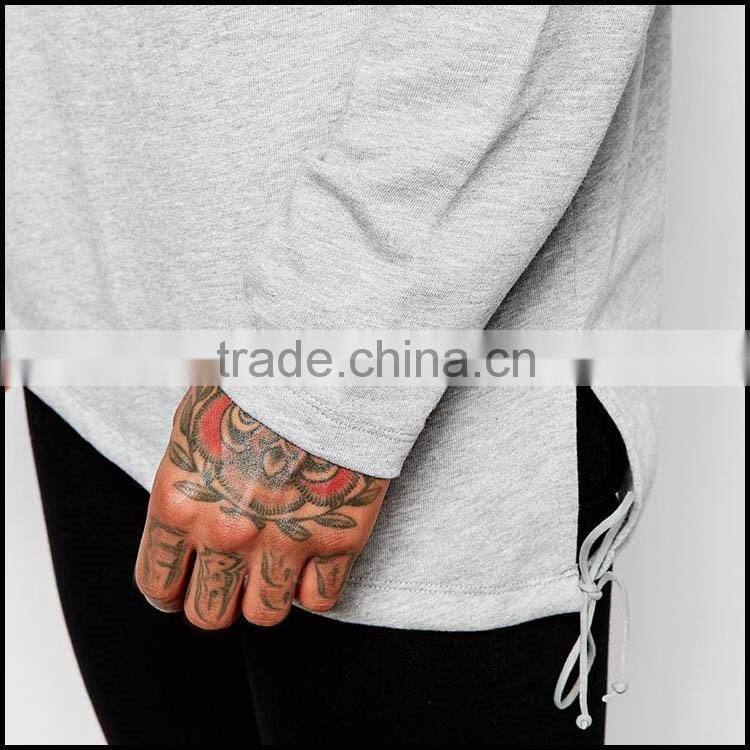 fashion no hood sweatshirt vents in both sides sweatshirt blank and sweatshirt plain in manufactory