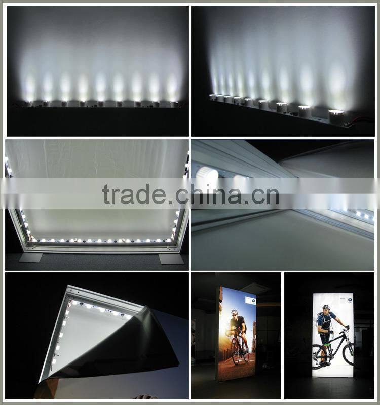 Poster display aluminum frame with LED back lit