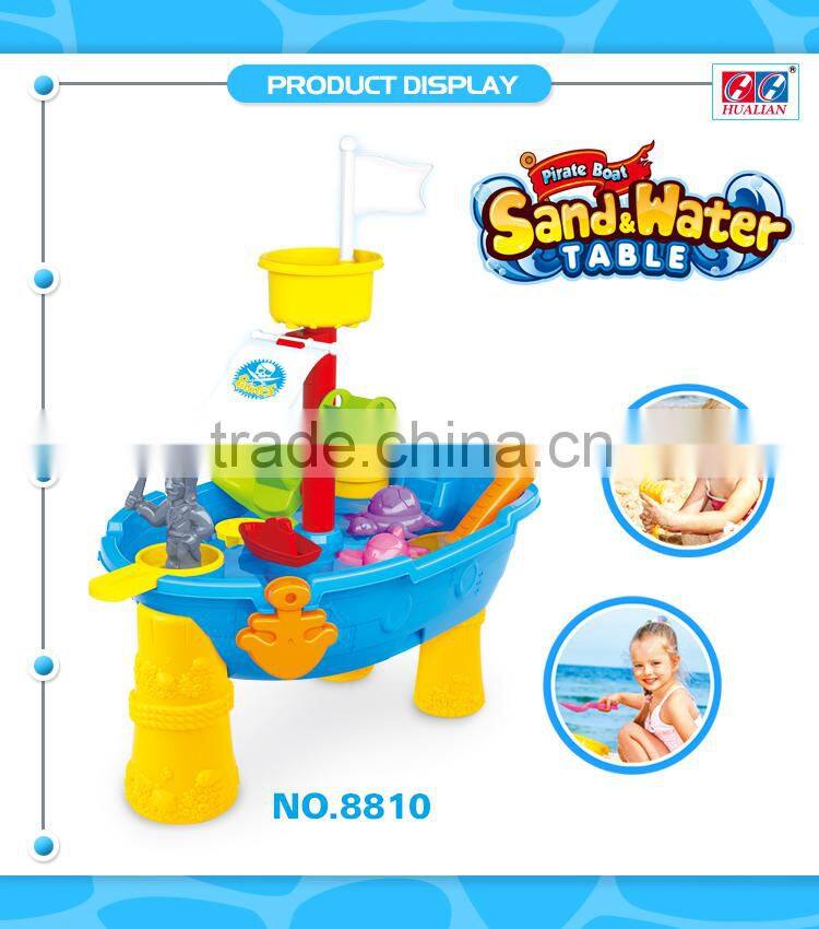 Luxury PP Pirate Boat Beach Sand Toy and Water Play Table