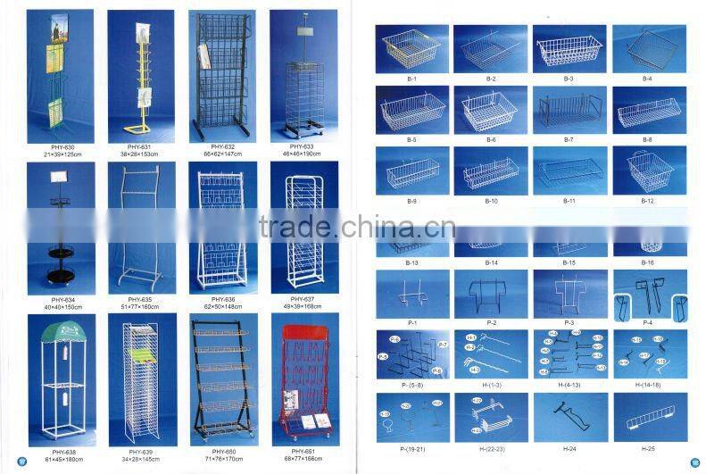 metal counter spinning pegboard rack with SGS certificate