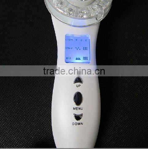 2015 China LED light therapy photon ultrasonic beauty machine