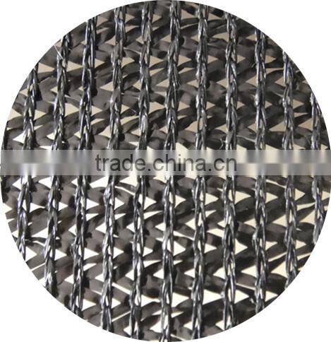 dark green agriculture sun shade cloth knitted with round wire /knitted plastic sun shade cloth