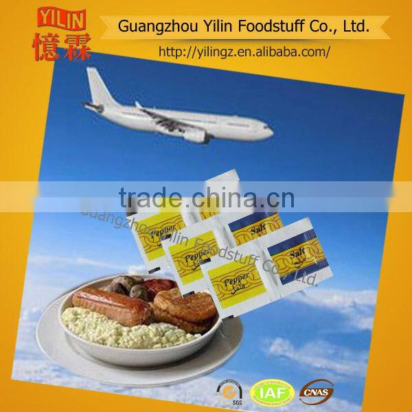 airline used OEM fine table salt and pepper condiment sachets