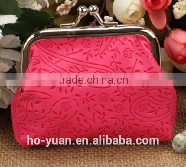 Colorful PU children coin bags/pouch/cover with zipper in fashion style