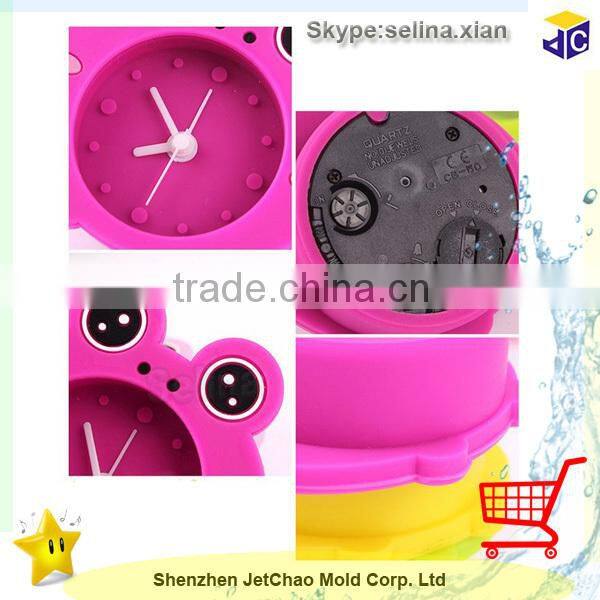 Silicone material shape alarm clock for kids