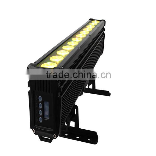 LED Wall Washer Battery Powered Wireless DMX Outdoor Bar, 12xTri-RGB