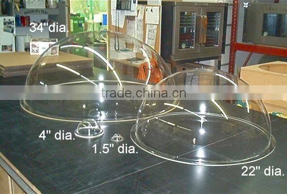 any size available shenzhen factory multi function clear acrylic dome/acrylic large plastic hemisphere dome with flange