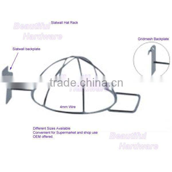 Supermarket Slatwall Hat holder