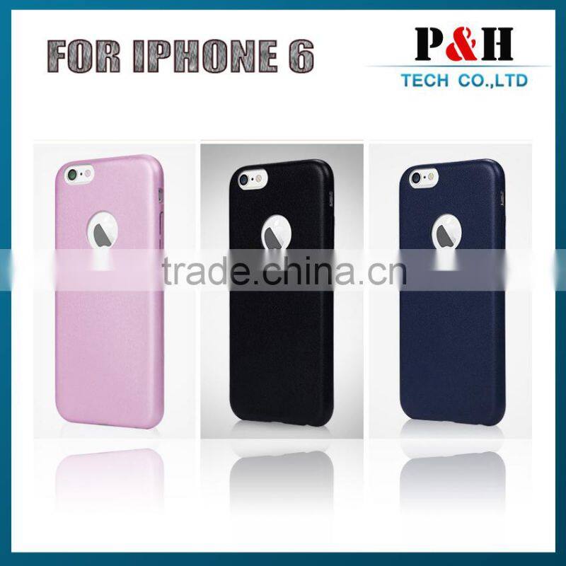 2015 new for apple iphone 6 pu leather case 4.7" 5.5" cover soft for iphone 6 back cover