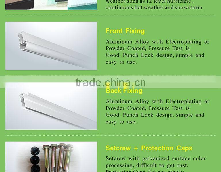 Hot sale Popular outdoor door window plastic polycarbonate awning patio cover materials