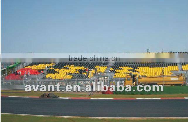 Fixed durable stadium school use metal bleacher system