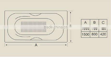 supplier sell well cast iron bathtub