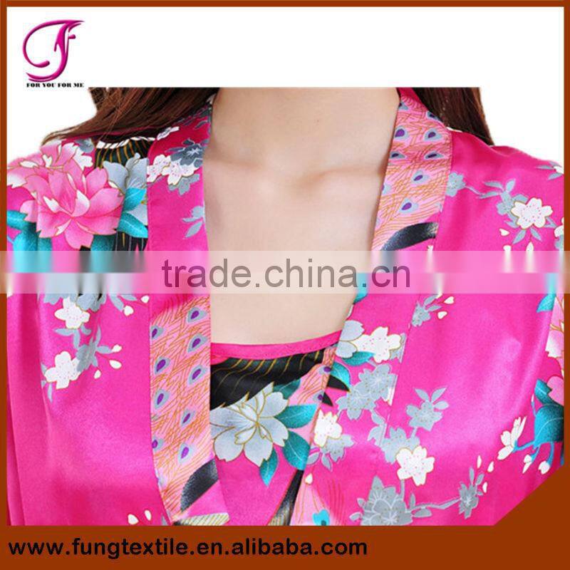 2405 Beautiful Polyester Two-piece Robe For Women