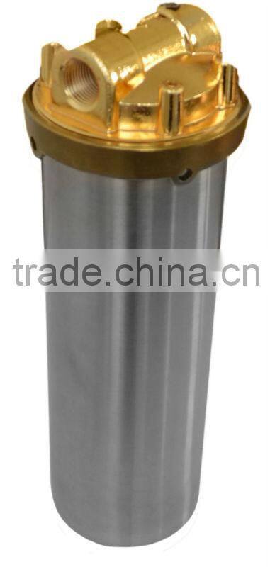 Stainless steel water filter housing