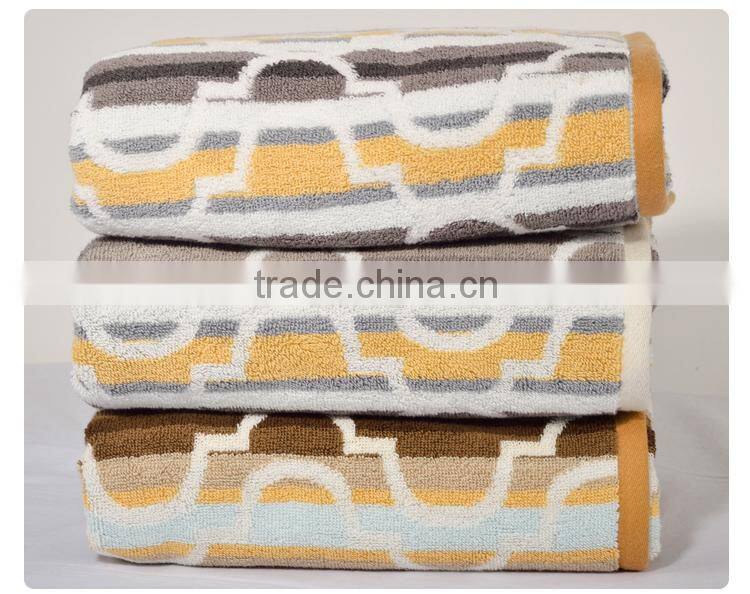 100% NEW design soft cotton terry woven jacquard sweat towel custom jacquard sweat bath towel