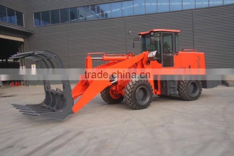 SZM946L 4Ton International New Front End wheel loader with wood grabble, log grabble