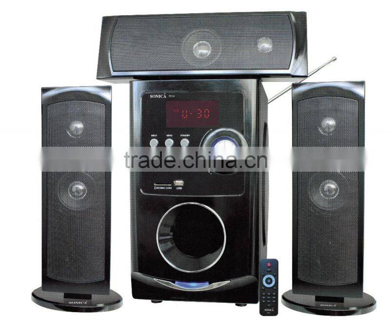 Hot sales!!! 3.1 ch multimedia speaker with FM /USB/SD/Remote control/ LED display
