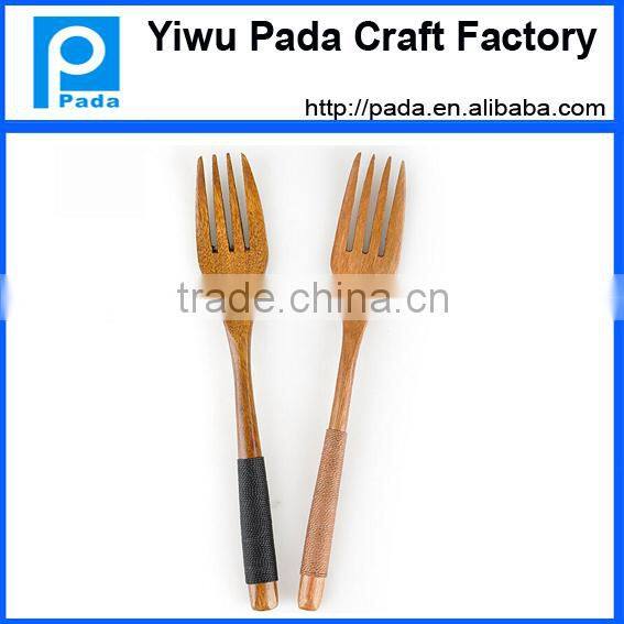 7.1 inch Wooden Forks - Disposable Wood Cutlery Silverware