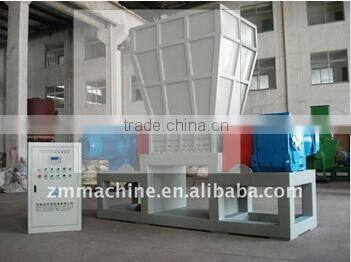 double shaft shredder for waste plastic/glass/thickand hard material