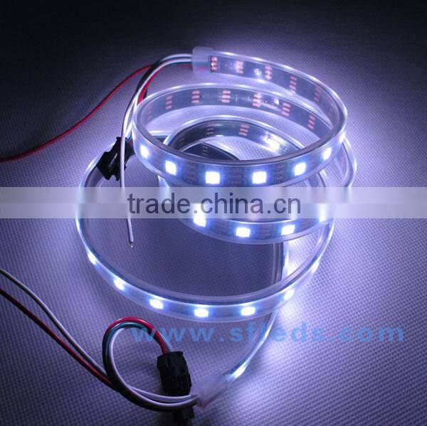 5050 SMD RGB 30LED/m Addressable Color Strip Light 5V Black PCB WS2812b led strip ip65