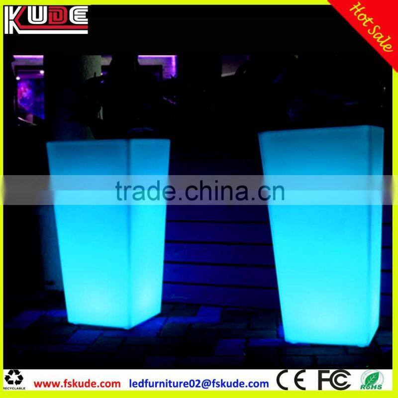 led pot light/led lighted outdoor flower pots with waterproof