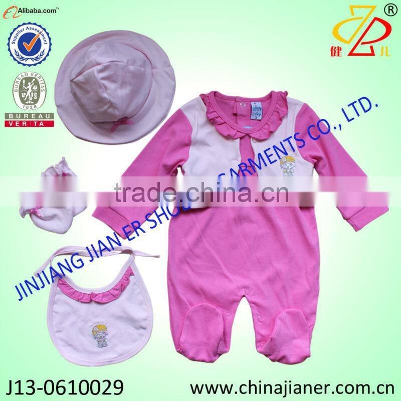 girl romper 4pcs gift set