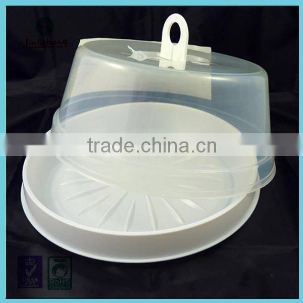 custom Disposable plastic clear round cake box