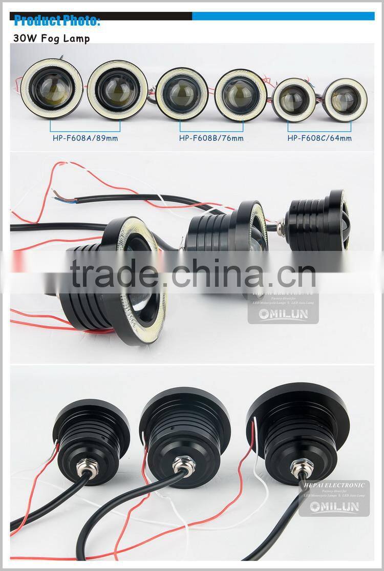 Angel Eyes Light 2.0 inch LED COB Fog light lamp Daytime Running Lights