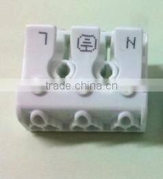 push in and press wire connector with plastic box