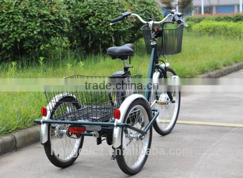 2015 motolife CE electric tricycle with big baskets