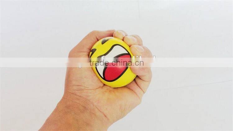 Funny faces 60mm ball shape memory squeeze stress reliever