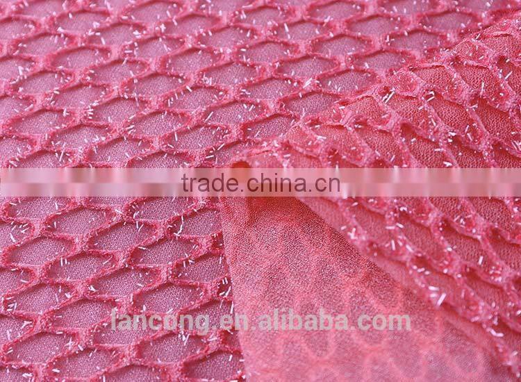 Wholesale fabric Fashion Dresses Knit Polyester Tricot Mesh Fabric