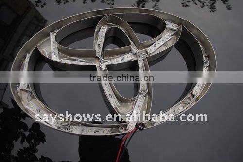 LED 3D chrome logo