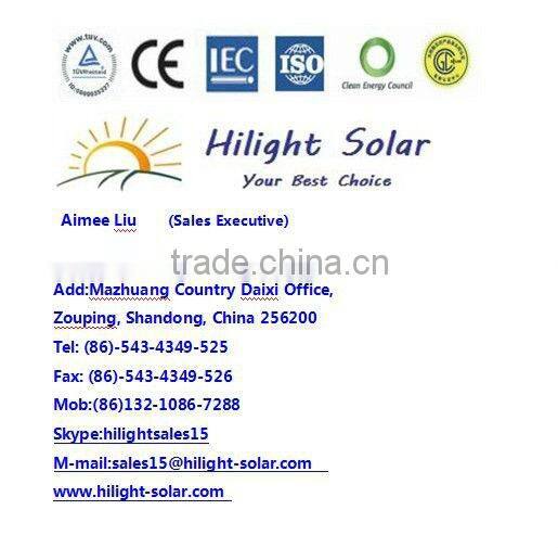 high quality best price thin film solar module with TUV