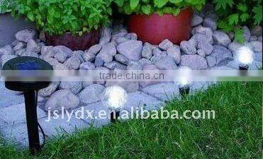 Solar LED Crackle Glass Globe-7CM .(3pcs/set)