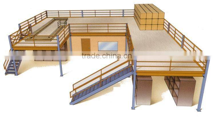 Storage mezzanine floor shelve