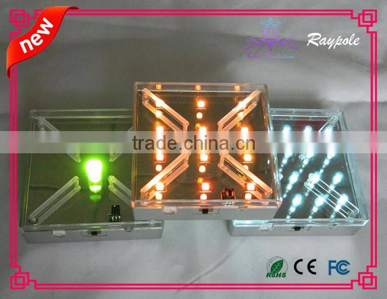 Rechargeable wedding table centerpiece glass bottle light base for decoration