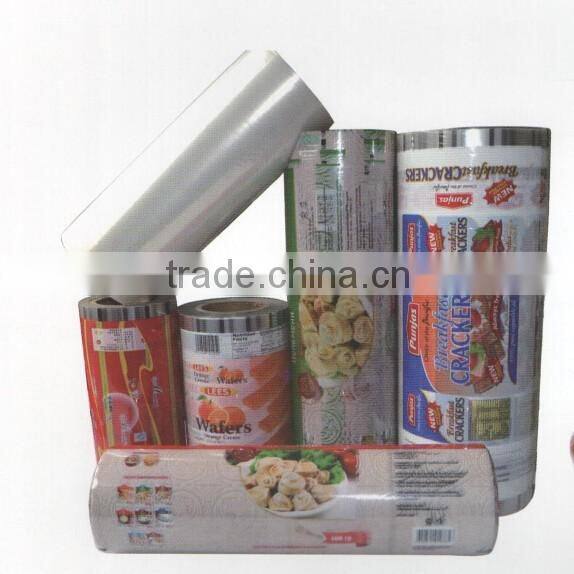 Food grade OEM Sachet Food Packaging Plastic Roll Film PET/OPP/PA/AL/PE/CPP Lamination Food Packaging Film
