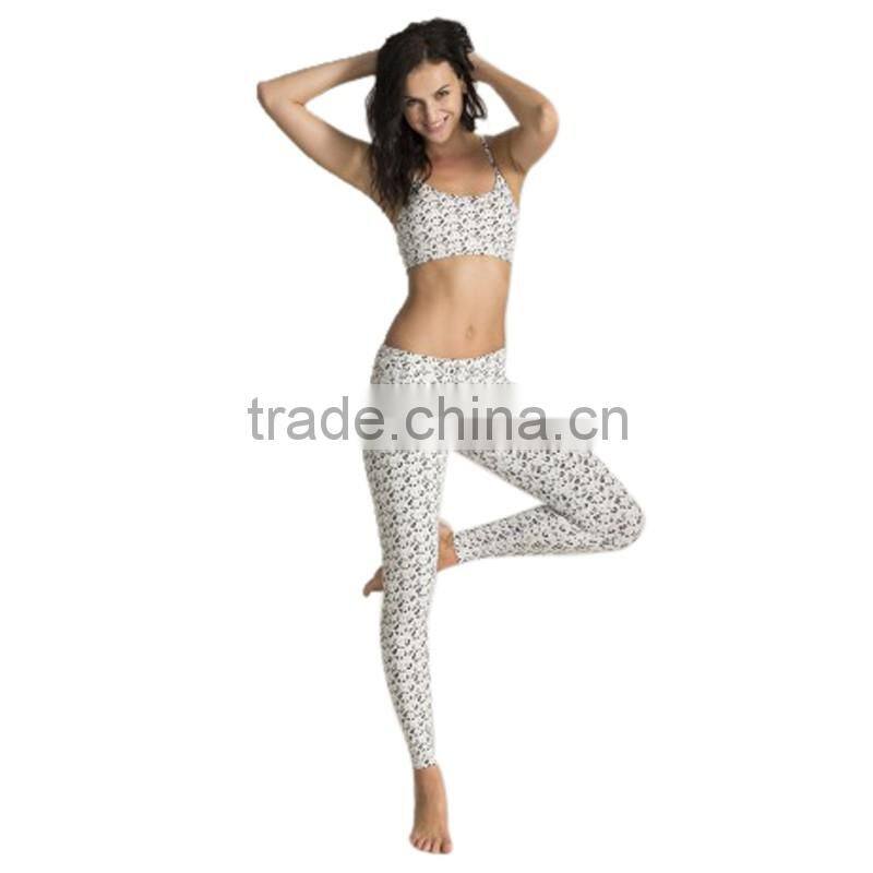 Most popular design 2016 ladies sublimation yoga pants women fitness clothing type women yoga pants