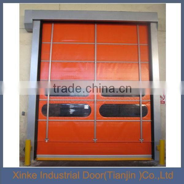 Industrial transparent bullet proof door roller shutter motorized steel automatic doors