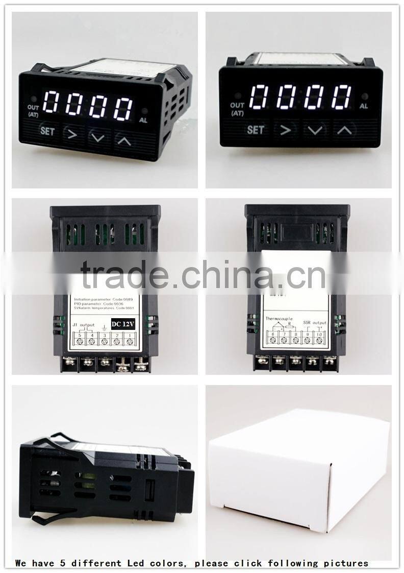 XMT7100 Enail Panel Size 48*24mm Mini White Led Digital Display Industrial Use DC 12V PID Auto Tuning Temperature Controller