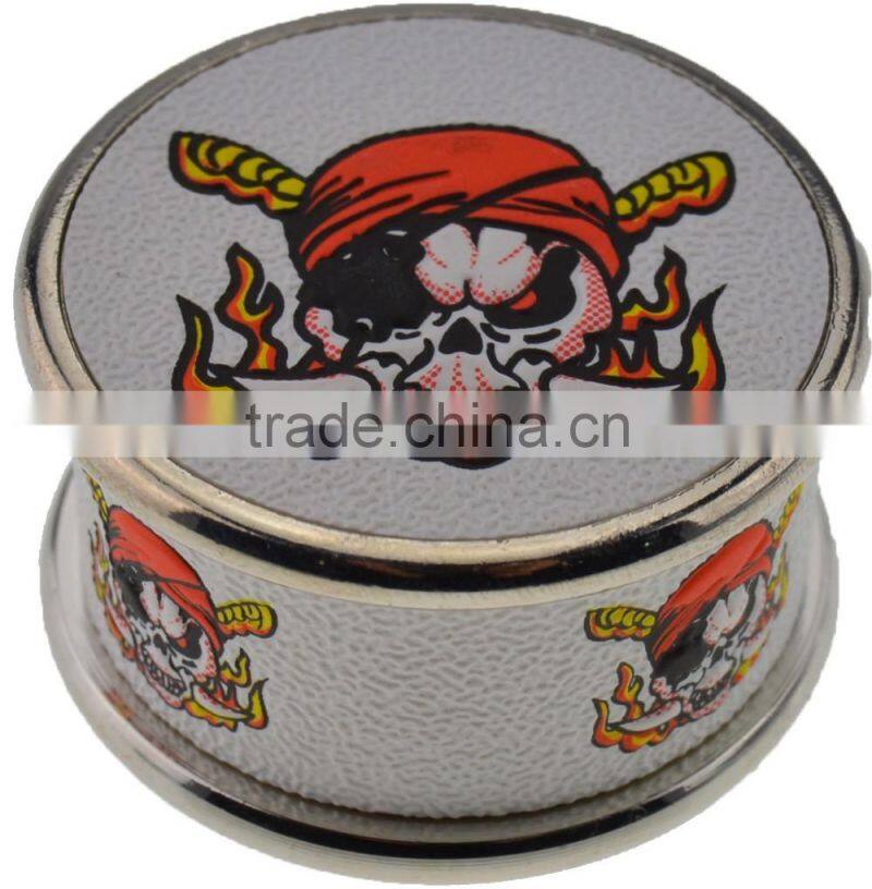 Space Alloy Tobacco Weed Grinder Herb Spice Pollen-Grinder Crusher Hand Crank 855-1