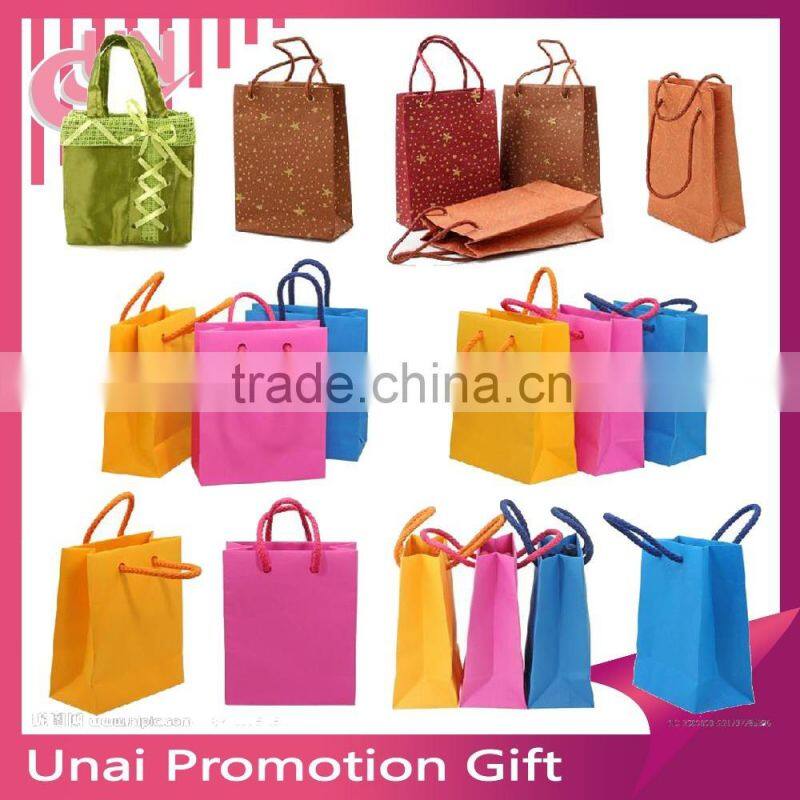 Orange Recycled Non Woven Reusable Shopping Bags Gift Bag