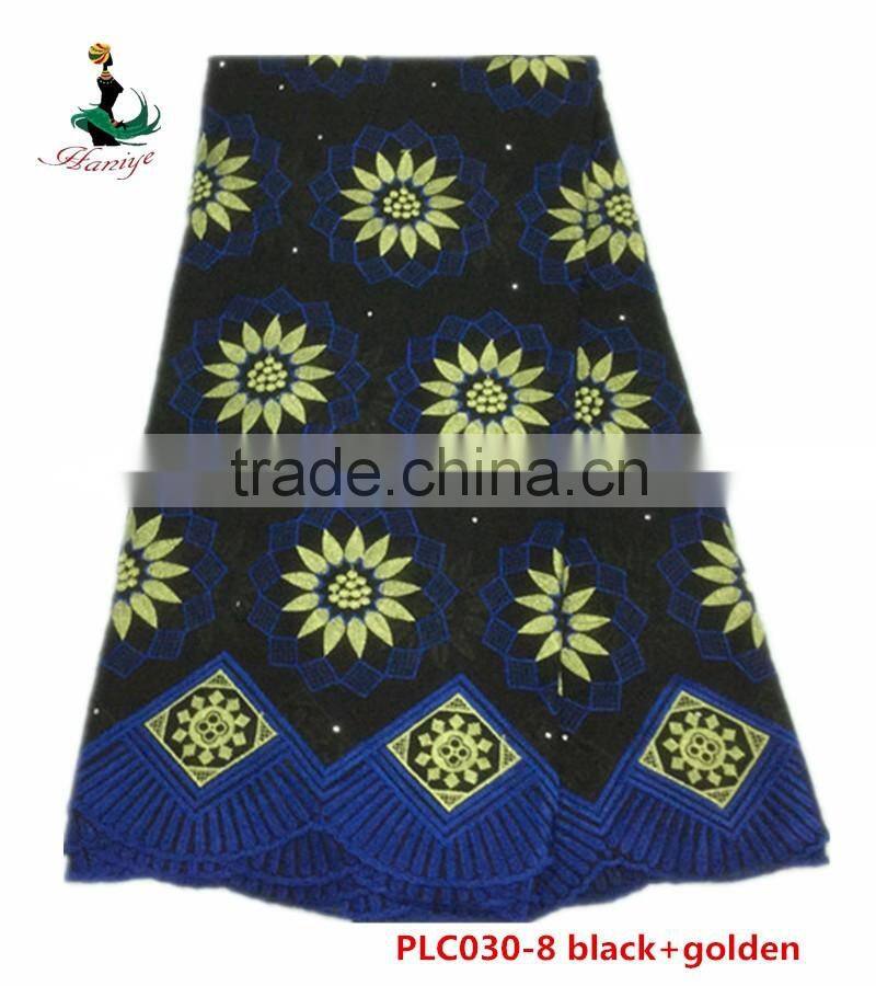 Haniye 2016/lastest hot selling african dress swiss voile lace polish cotton laces /PLC030