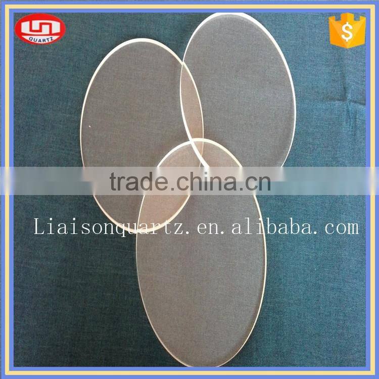 round quartz glass plate