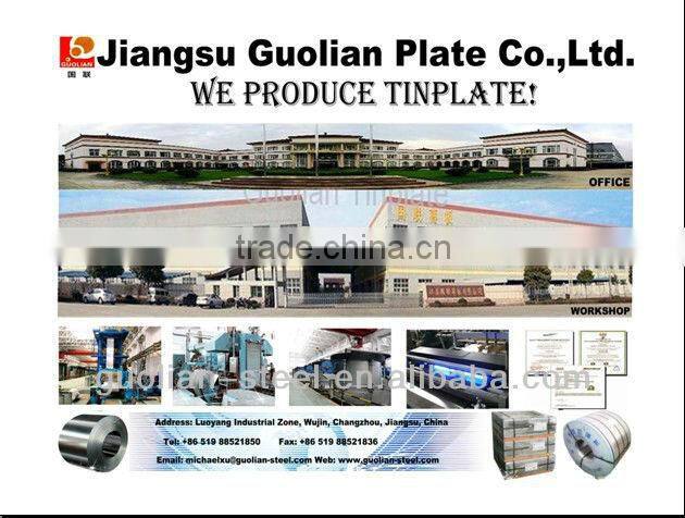 High quality tinplate for food with BV SGS certificate