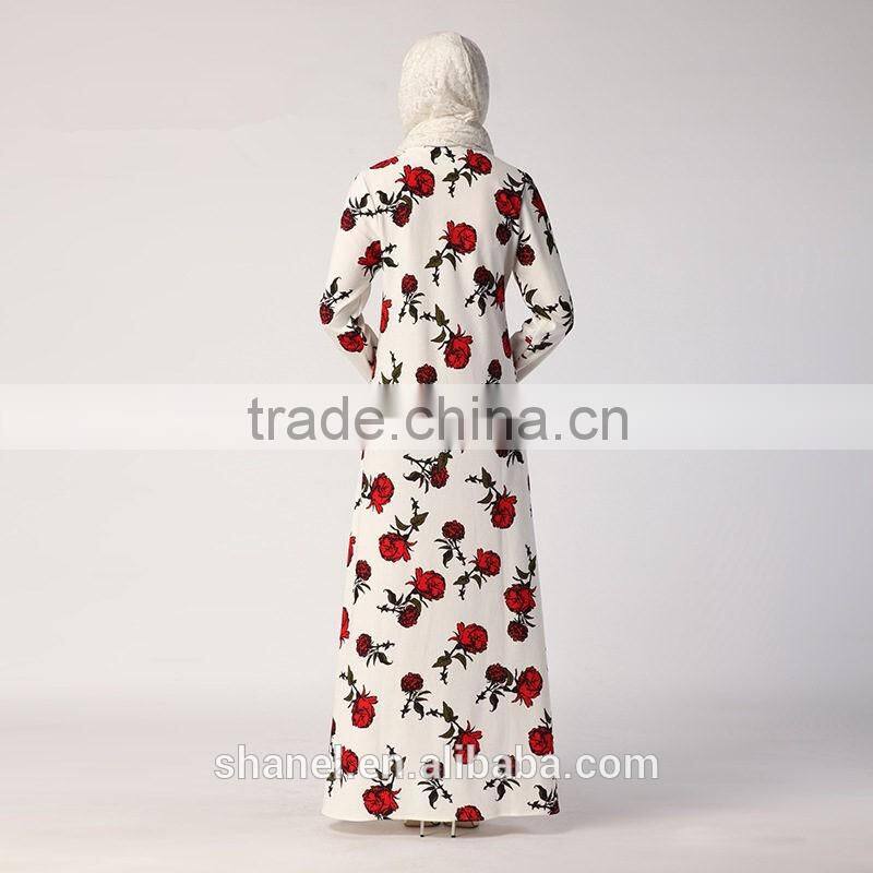 modern floral muslim abaya dubai islamic abaya dress