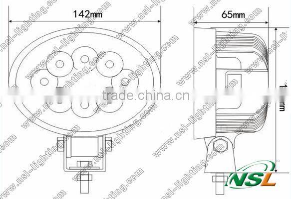 Super bright 24W 2040LM IP67 waterproof led car light,led driving light