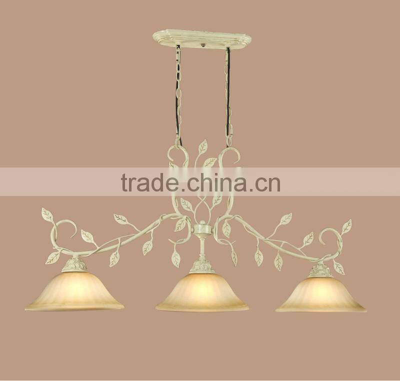 FOWDA white-Feather decoration chandelier