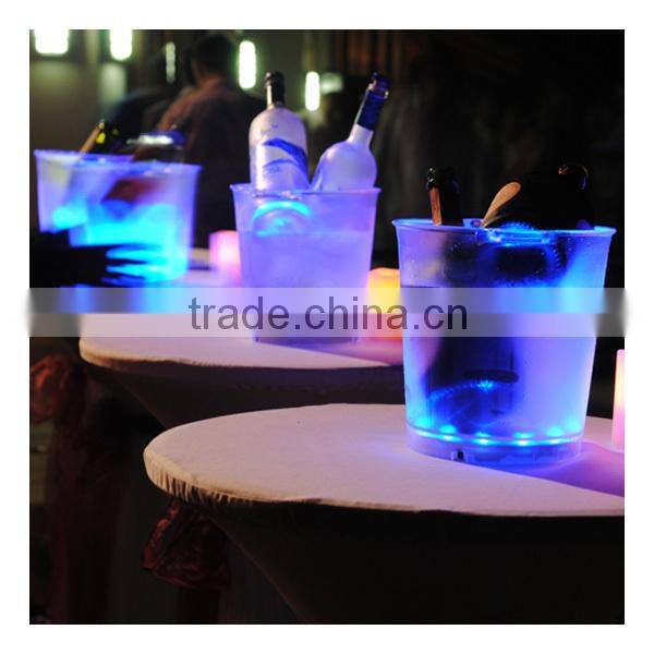 led lighted ice bucket used for party, wedding, outdoor party